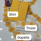 3 pcs women unstitched printed wmbroidered suit